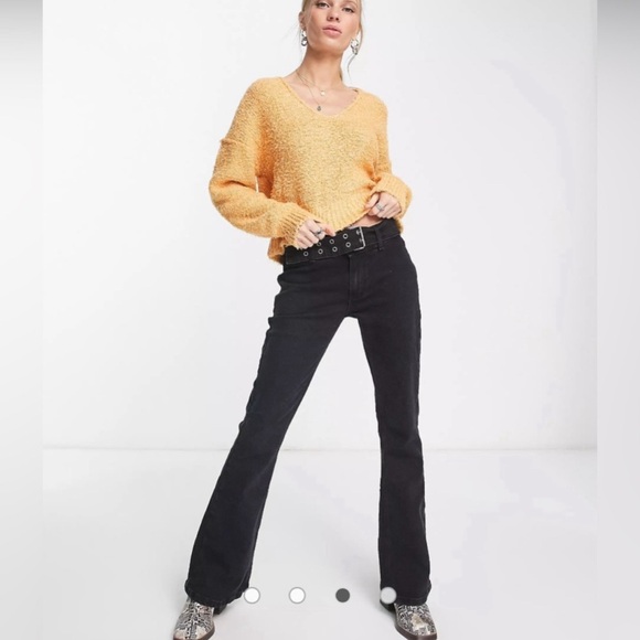 Free People Theo V-Neck Dropped-Shoulder Winter Sweater Size Medium - Picture 11 of 11